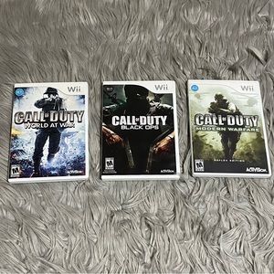 3 Call of Duty Wii games